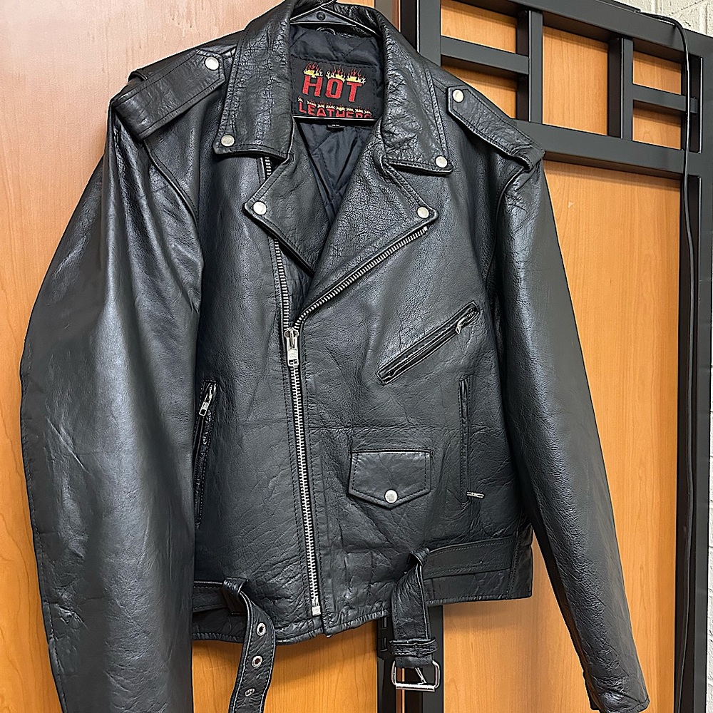 Black Vintage Moto Jack 100% Leather